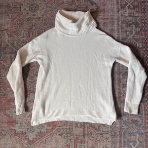 Madewell Cream Turtleneck Sweater - xxs
